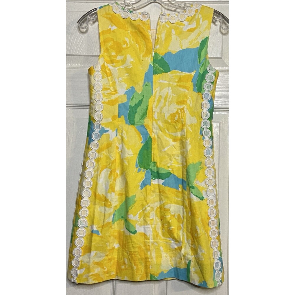 Lilly Pulitzer Mila Shift Dress Size 2 Yellow First Impressions - Picture 3 of 3